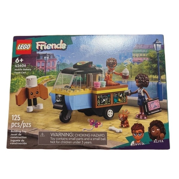 Lego Friends 42606 Mobile Bakery Food Cart Building Block Set NEW Coffee Dog